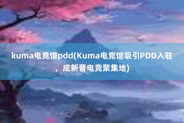 kuma电竞馆pdd(Kuma电竞馆吸引PDD入驻，成新晋电竞聚集地)