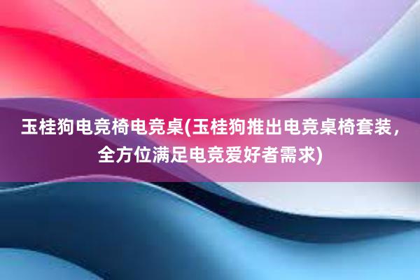 玉桂狗电竞椅电竞桌(玉桂狗推出电竞桌椅套装，全方位满足电竞爱好者需求)