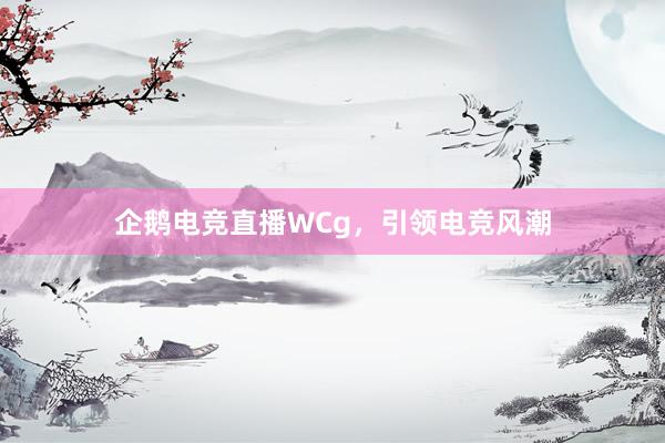 企鹅电竞直播WCg，引领电竞风潮