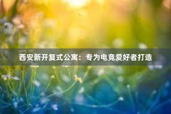 西安新开复式公寓：专为电竞爱好者打造