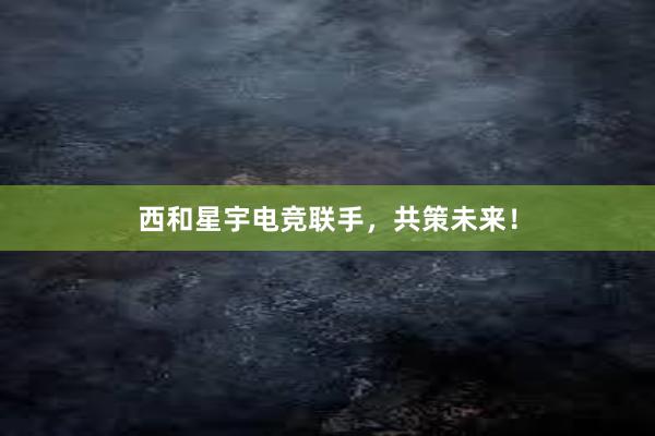 西和星宇电竞联手，共策未来！